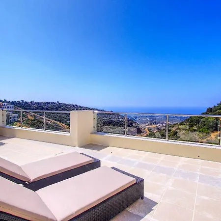 1090 Amazing Panorama Sea View Penthouse Large Terrace Heated Pool Gym Apartment Marbella